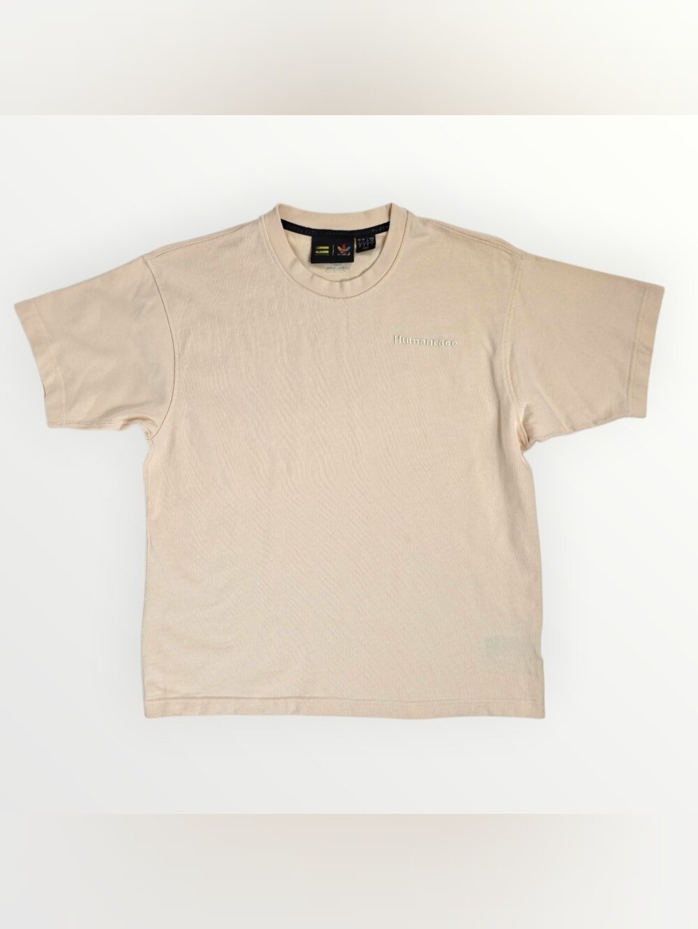 Adidas Pharrell Williams Humanrace HB8815 Boxy T-Shirt Ecru Tint S